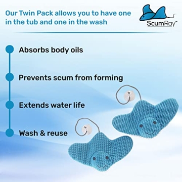 ScumRay Twin Pack Absorber - Essential Hot Tub Cleaner