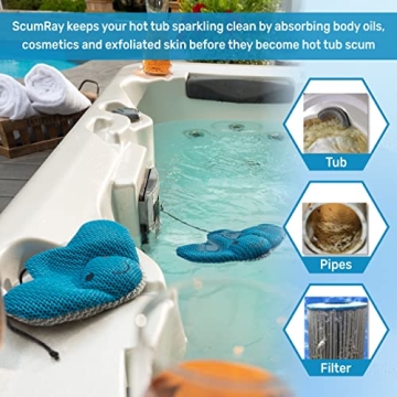 ScumRay Twin Pack Absorber - Essential Hot Tub Cleaner