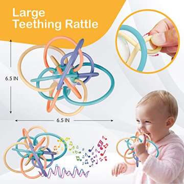Teething Toys for Babies | Teethers for Babies 6-12 Months | 7-Piece Set | Teething Toys for Babies 6-12 Months | Teething Toys for Babies 0-6 Months | Teethers | Baby Teething Relief