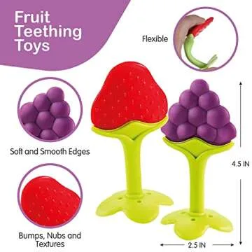 Teething Toys for Babies | Teethers for Babies 6-12 Months | 7-Piece Set | Teething Toys for Babies 6-12 Months | Teething Toys for Babies 0-6 Months | Teethers | Baby Teething Relief