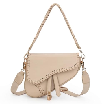 JBB Women's PU Leather Saddle Shoulder Bag - Stylish Crossbody