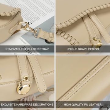 JBB Women's PU Leather Saddle Shoulder Bag - Stylish Crossbody