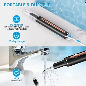 TANAVE Ultrasonic Teeth Plaque Remover with LED Light