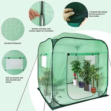 Durable Upgraded Pop-Up Greenhouse for Easy Assembly