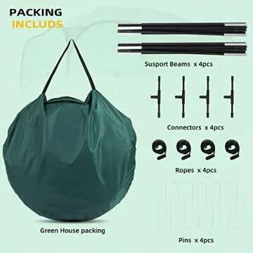 Durable Upgraded Pop-Up Greenhouse for Easy Assembly