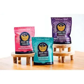 Siete Grain Free Mexican Wedding Cookies | Vegan | Gluten Free | Non GMO | Dairy Free | Made with Almond Flour & Coconut Oil | 4.5 Oz. Bag (Pack of 6)