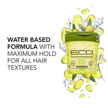 Eco Style Olive Oil Hair Gel - 16 oz Pack of 3