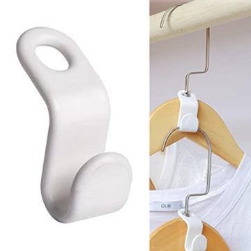 50PCS Hanger Hooks for Space Saving Closet Organization