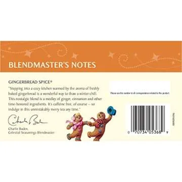 Celestial Seasonings Herbal Tea, Gingerbread Spice – 18 Tea Bags in 6 Pack