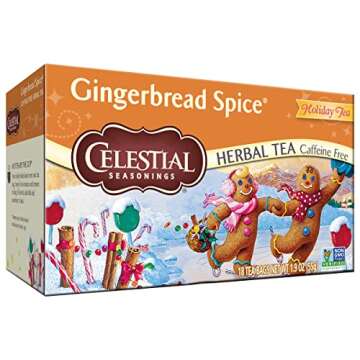 Celestial Seasonings Herbal Tea, Gingerbread Spice, 18 tea bags (Pack of 6)