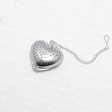 2pcs Stainless Steel heart-shaped Tea Ball 1.5 Inch Tea Infuser Strainers Tea Strainer Filters Tea Interval Diffuser for Tea