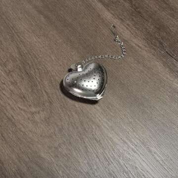 2pcs Stainless Steel heart-shaped Tea Ball 1.5 Inch Tea Infuser Strainers Tea Strainer Filters Tea Interval Diffuser for Tea