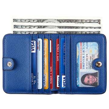 Toughergun Wallet Women Rfid Blocking Small Compact Bifold Luxury Leather Pocket Wallet Ladies Mini ...