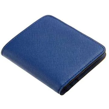 Compact RFID Blocking Leather Wallet for Women