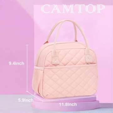 CAMTOP Insulated Lunch Bag – Large Capacity & Stylish Design