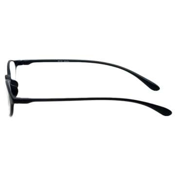 Calabria 719 Flexie 2 Pack Flexible Reading Glasses +3.50 Ebony Black/Tortoise Men Women Trendy Bendable Readers TR 90 Frame