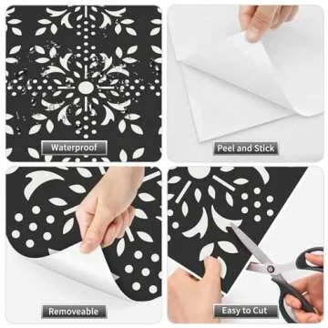 MORCART Peel and Stick Vinyl Flooring Tiles for Home