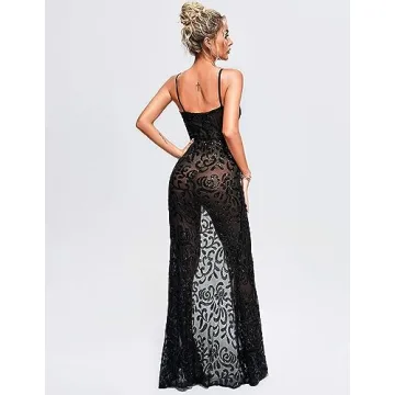 Stylish Shining Maxi Dress for Date Night and Parties