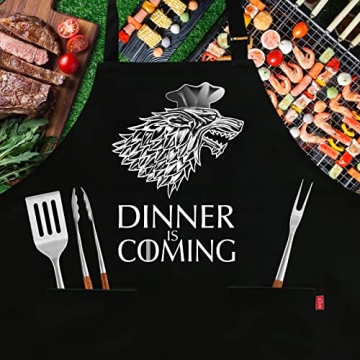 ALIPOBO Game of Thrones Apron with Pockets