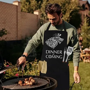 ALIPOBO Game of Thrones Apron with Pockets