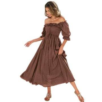 Elegant Vintage Cotton Ruffled Backless Long Dress for Women - Summer Essential