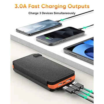 Tranmix 25000mAh Solar Power Bank - Outdoor Charging Solution