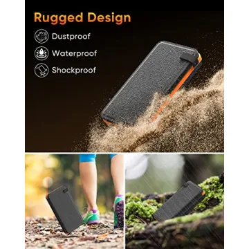 Tranmix 25000mAh Solar Power Bank - Outdoor Charging Solution