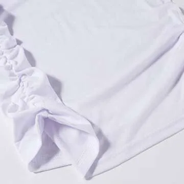 White Maternity Shirts Tops Short Sleeve Ruched Sides Casual Mama Pregnancy Blouses Clothes