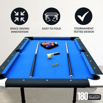 Hathaway Fairmont Portable Pool Table for Families
