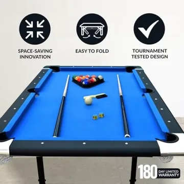 Hathaway Fairmont Portable Pool Table for Families