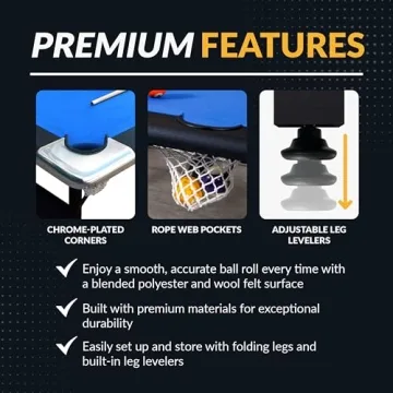 Hathaway Fairmont Portable Pool Table for Families