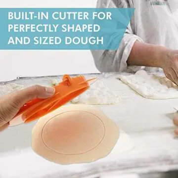 Zoie + Chloe Set of 3 Dough Press - Plastic Pastry Shaper & Empanada Maker Press With Crimped Crust Edges - Kitchen Tools For Making Dumplings, Hand Pie, Ravioli, Pierogi, Turnover - 4”, 5”, 6”