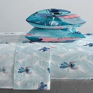 Lilo & Stitch Queen Sheet Set - Soft Bedding for Kids