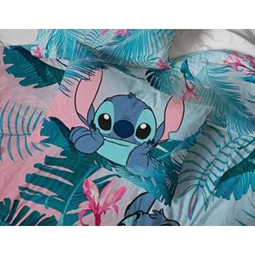 Lilo & Stitch Queen Sheet Set - Soft Bedding for Kids