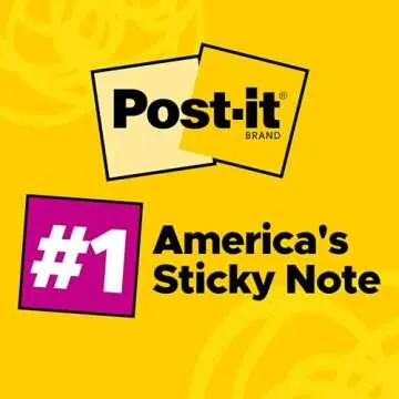 Post-it Notes, 4 in x 6 in, 5 Lined Sticky Note Pads, 100 Sheets per Pad, Beachside Café Collection, New Year Organization or Second Semester School Supplies