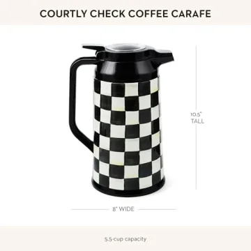 MacKenzie-Childs Stainless Steel Coffee Carafe - 5.5-Cup Capacity