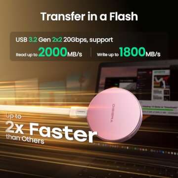 DIGIERA 1TB Magnetic Portable SSD: Speed & Durability