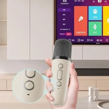 Glistenwing Mini Karaoke Machine with Wireless Microphones