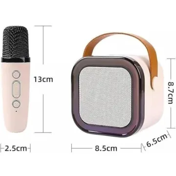 Glistenwing Mini Karaoke Machine with Wireless Microphones