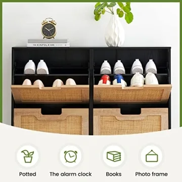 Chic Coucheta Rattan Shoe Storage Cabinet for Any Home