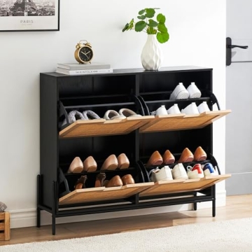 Chic Coucheta Rattan Shoe Storage Cabinet for Any Home