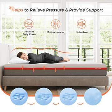 Sweetnight Queen Size Flippable Foam Mattress - Comfort & Cool