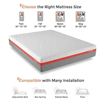 Sweetnight Queen Size Flippable Foam Mattress - Comfort & Cool