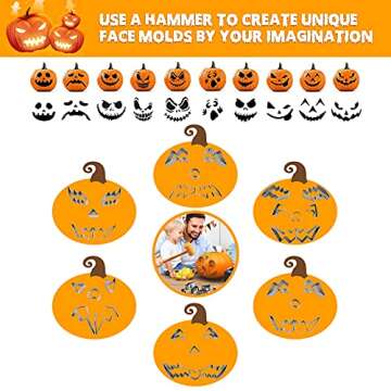 Halloween Pumpkin Carving Kit for Kids and Adults - 11PCS Set