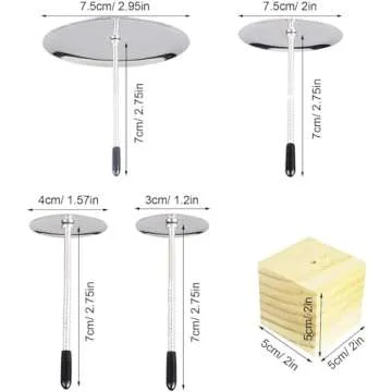 Cake Flower Nail Lifters Set - Stainless-Steel Baking Tools,6 Pcs,Icing Flowers Decoration