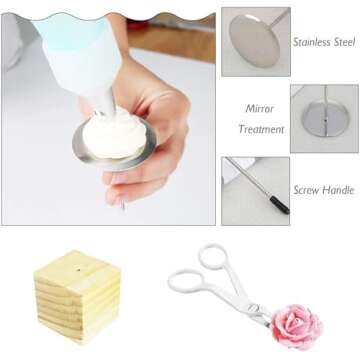 Cake Flower Nail Lifters Set - Essential 6 Pcs Baking Tools