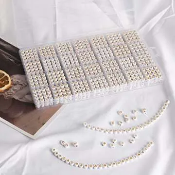 AIXPROBEAD 1400PCS Personalize with Letter Beads Kit