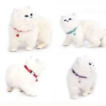 Puppy Collar with Bell, Reflective Nylon Metal Buckle Cat Collar with Bells for XXS XS Tiny Pet Little Dogs Girl Kitten Female Small Animal, Pink X-Small