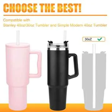 Premium Replacement Straws for Stanley Cups - 6 Pack