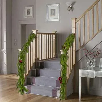 6FT Christmas Garland for DIY Indoor & Outdoor Festivities